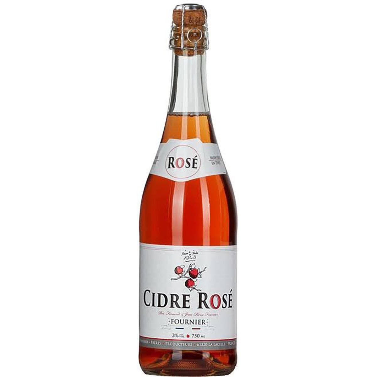 Cider Normandie Rose "Fournier " 3% Acl  6x750